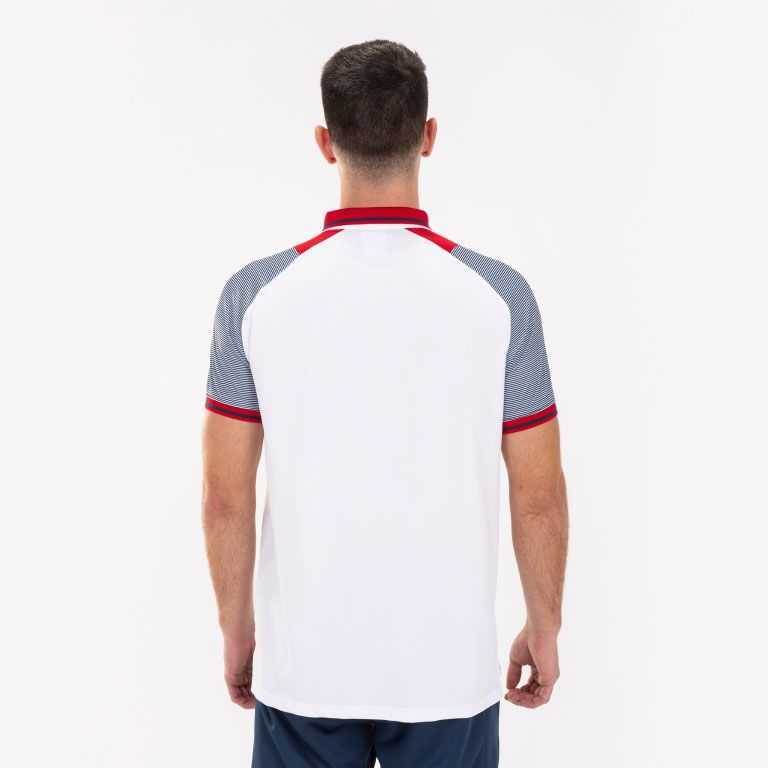 Joma Essential Ii Polo S/S Erkek Tişört Beyaz Lacivert | 14OIRGEDW