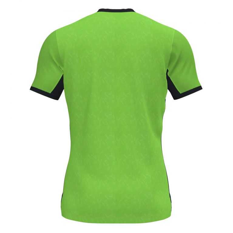 Joma Essential Ii T-shirt Fluor S/S Erkek Tişört Yeşil Siyah | 49CNPSKVJ