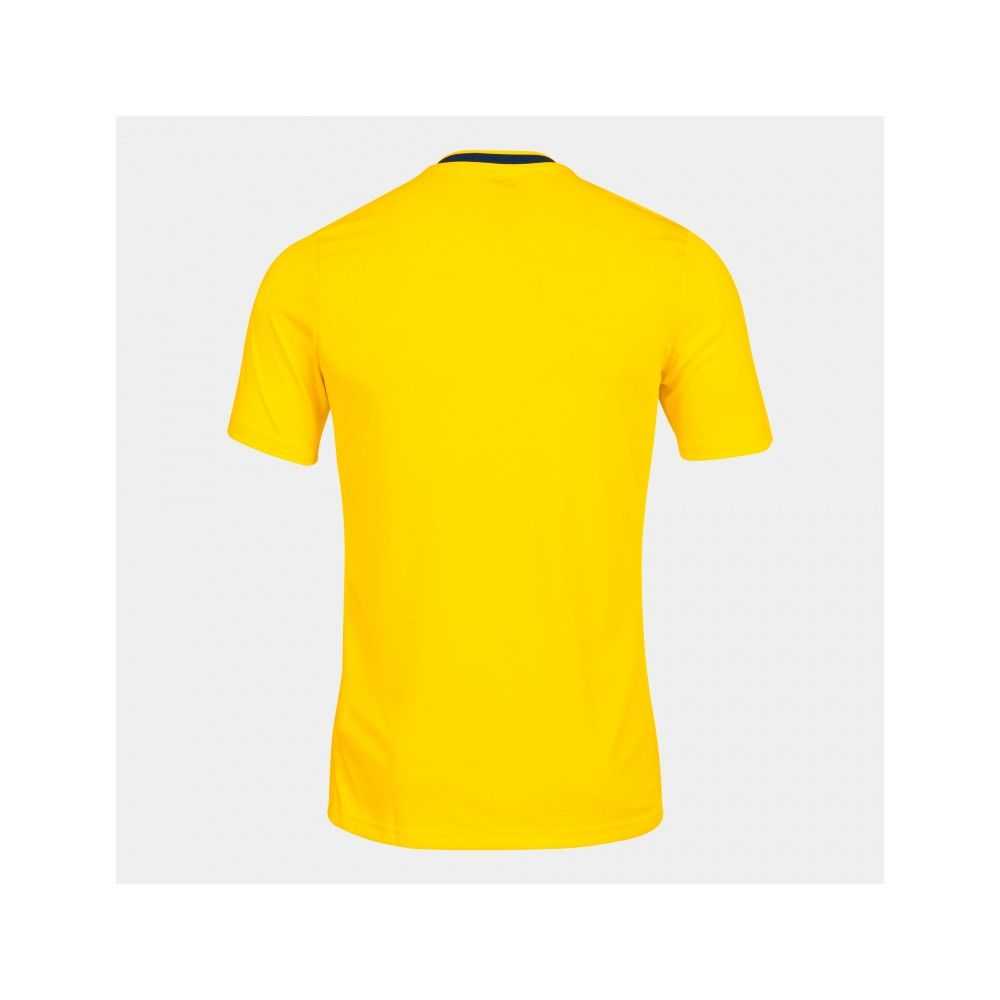 Joma Europa V Short Sleeve T-shirt Erkek Tişört Sarı Lacivert | 54IQBYDGZ