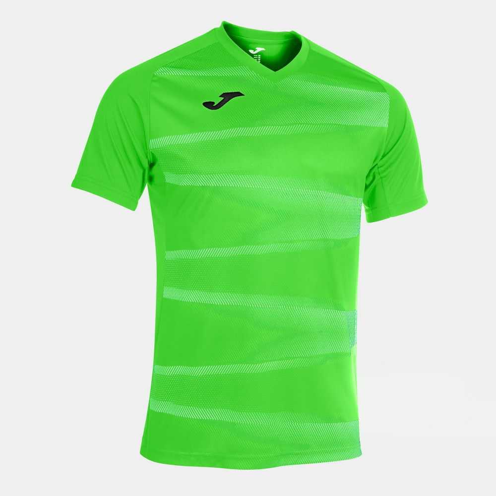 Joma Grafity Ii Short Sleeve T-shirt Fluor Erkek Tişört Yeşil | 40PZNRJKH