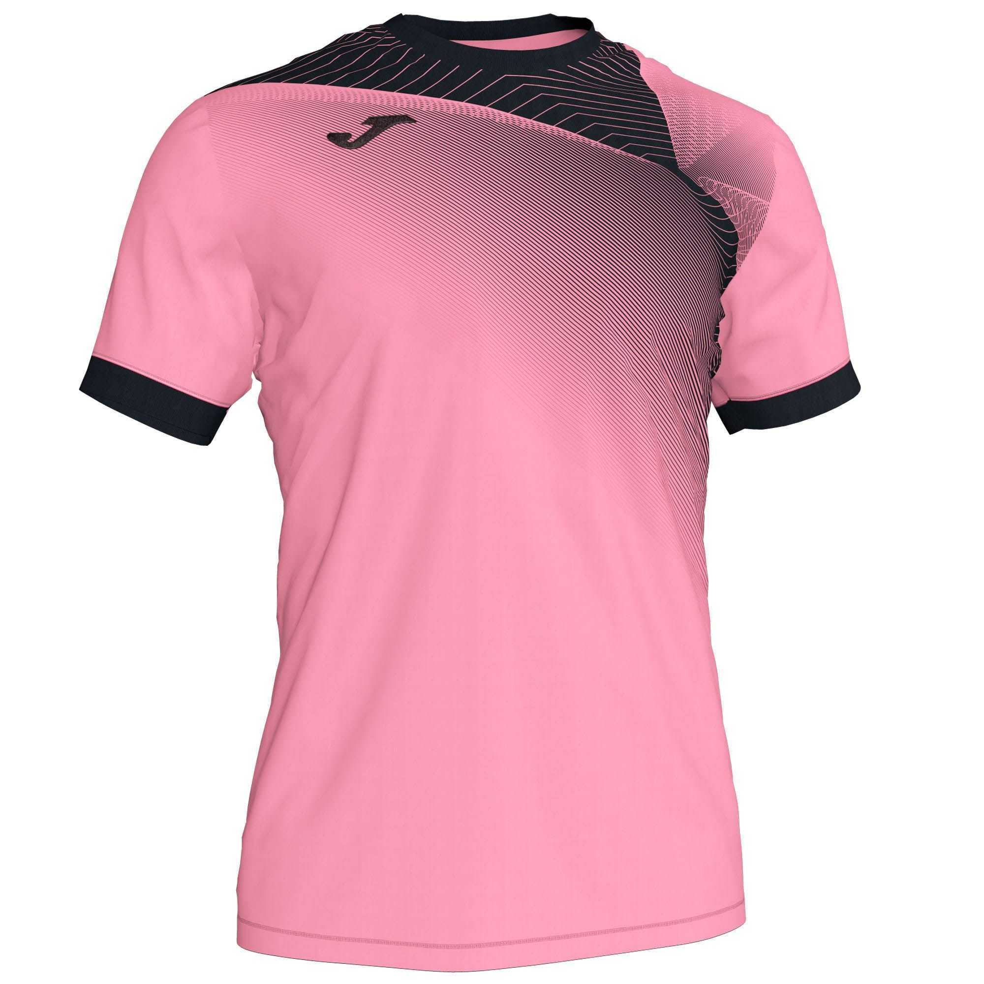 Joma Hispa Ii T-shirt S/S Erkek Tişört Pembe Siyah | 31KWNURSF