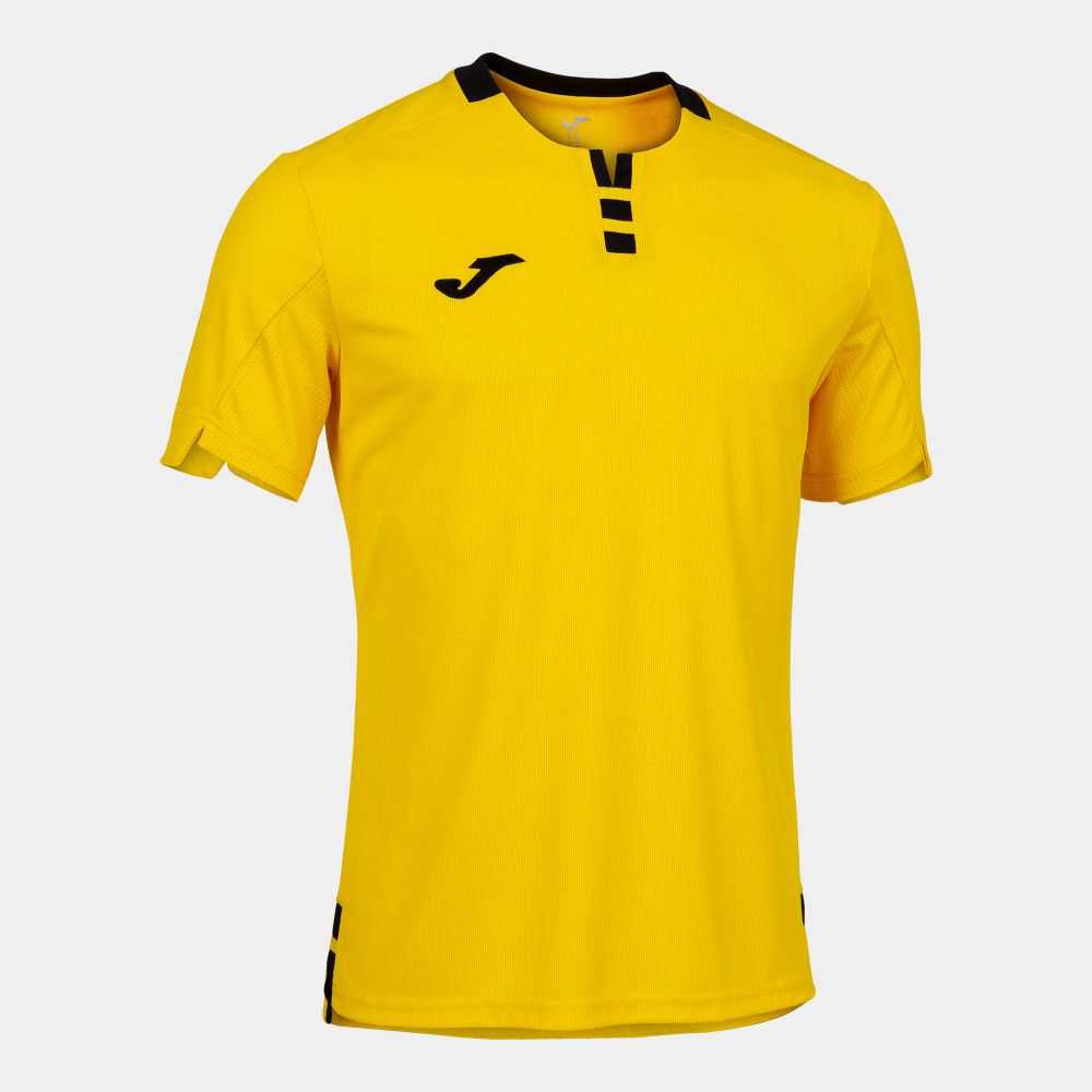 Joma Iv Short Sleeve T-shirt Erkek Tişört Altın Sarı Siyah | 50AWOJMRL