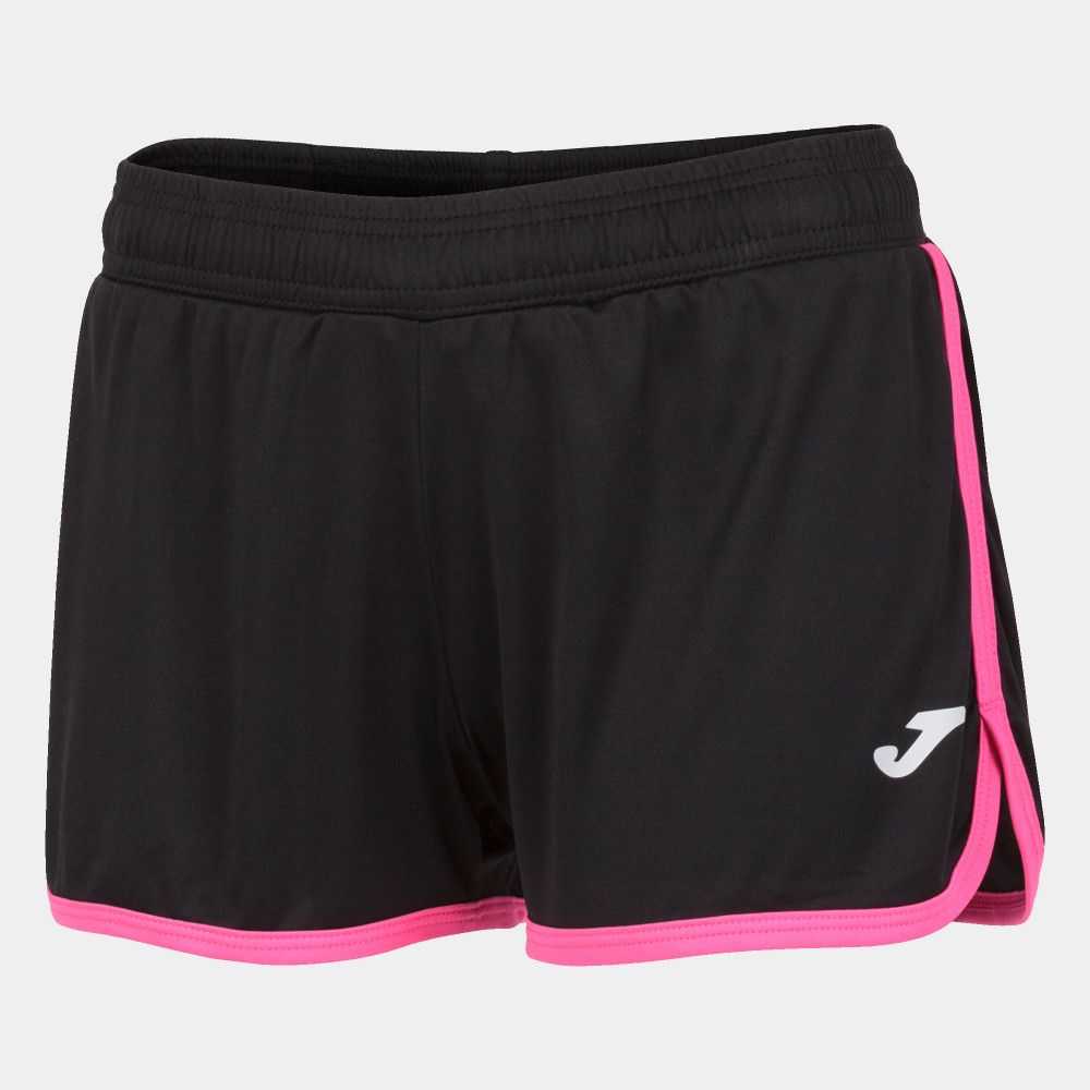 Joma Levante Short Fluor Kadın Pantolon Siyah Pembe | 51OKIEWZJ