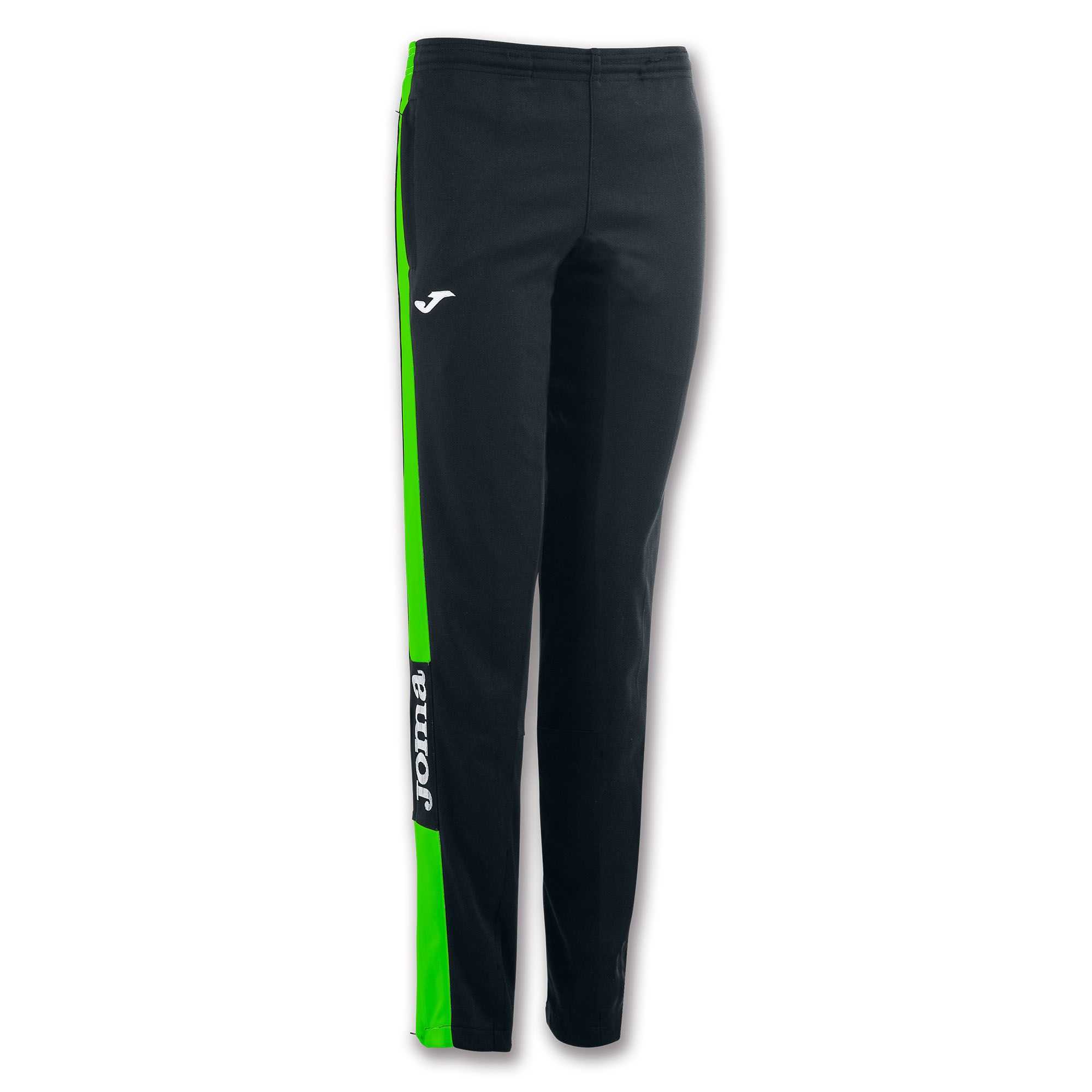 Joma Long Pant Championship Iv fluor Kadın Pantolon Siyah Yeşil | 25HQKOGNI