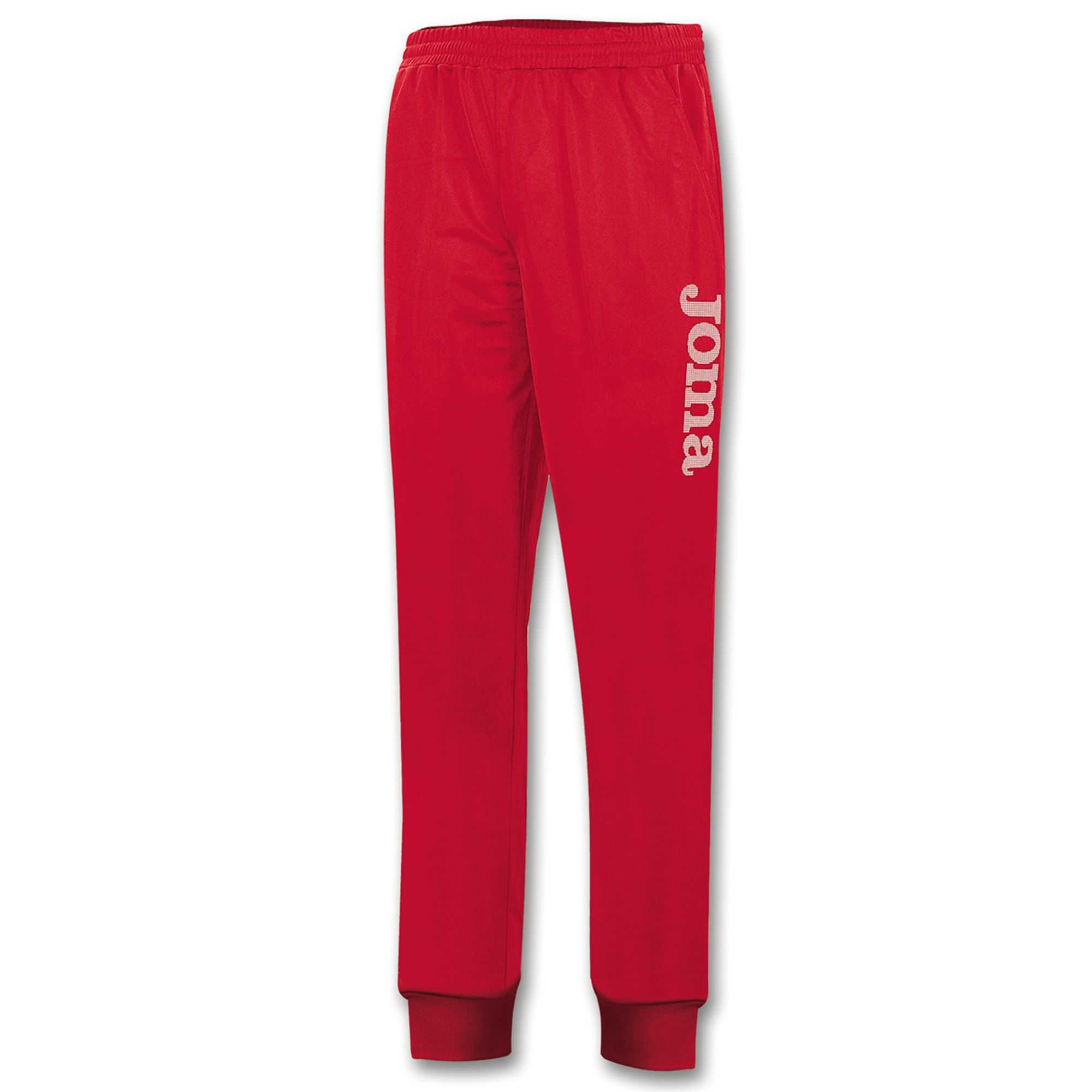 Joma Long Pant Polyfleece Suez Erkek Pantolon Kırmızı | 71UIKWYEN