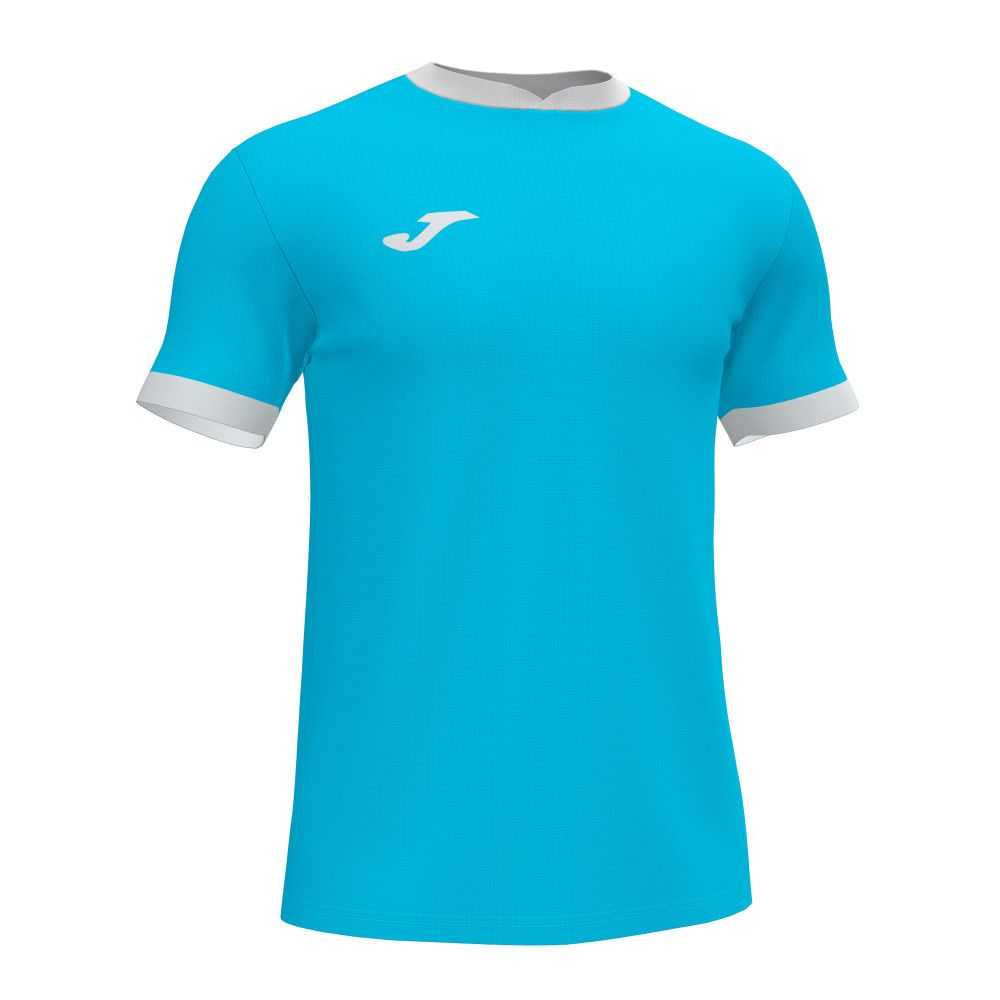 Joma Open Iii Short Sleeve T-shirt Fluor Erkek Tişört Turkuaz | 63DOLAJWE