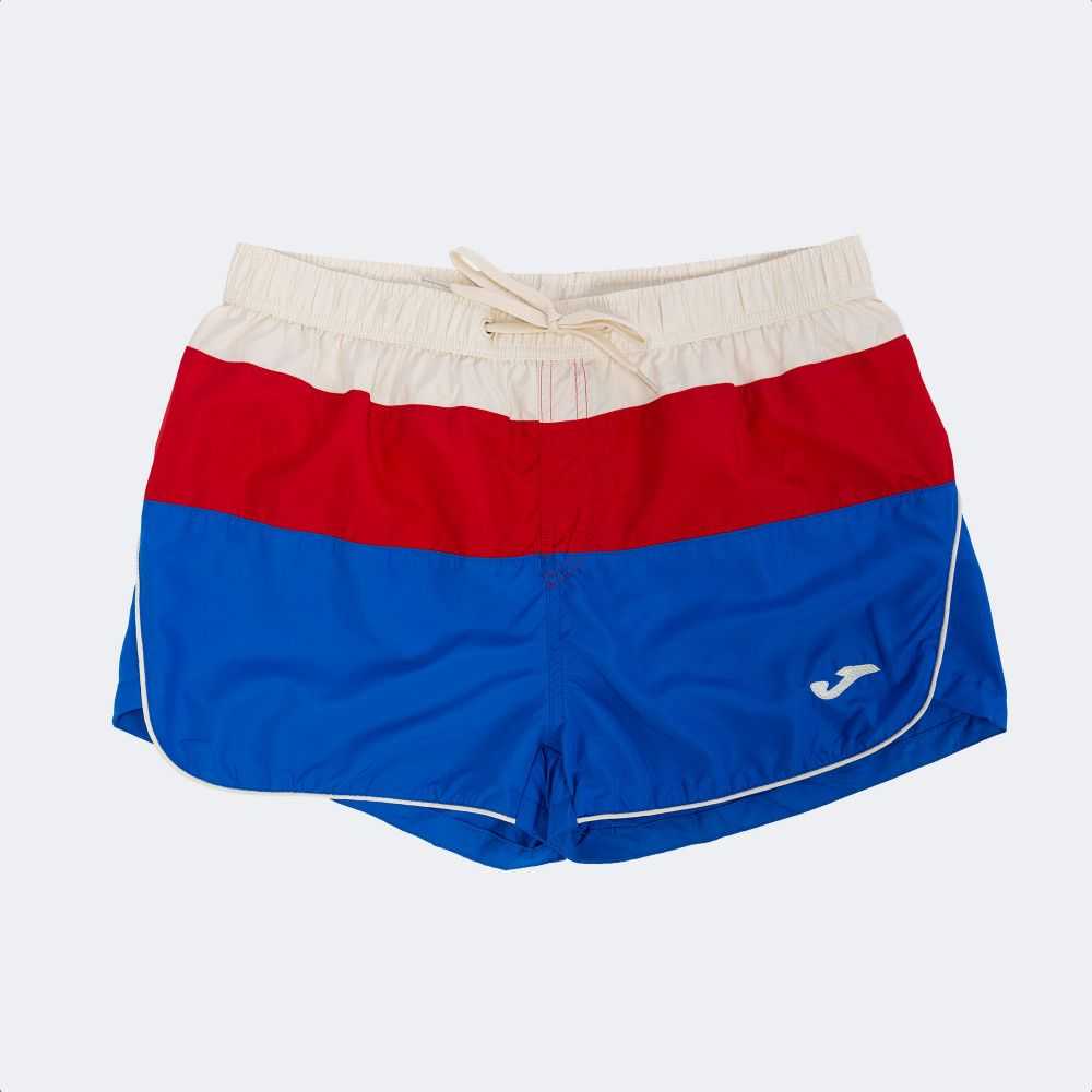 Joma Paradis Swimsuit Short Erkek Mayo Kırmızı Kraliyet Mavisi | 87ACDPYSR