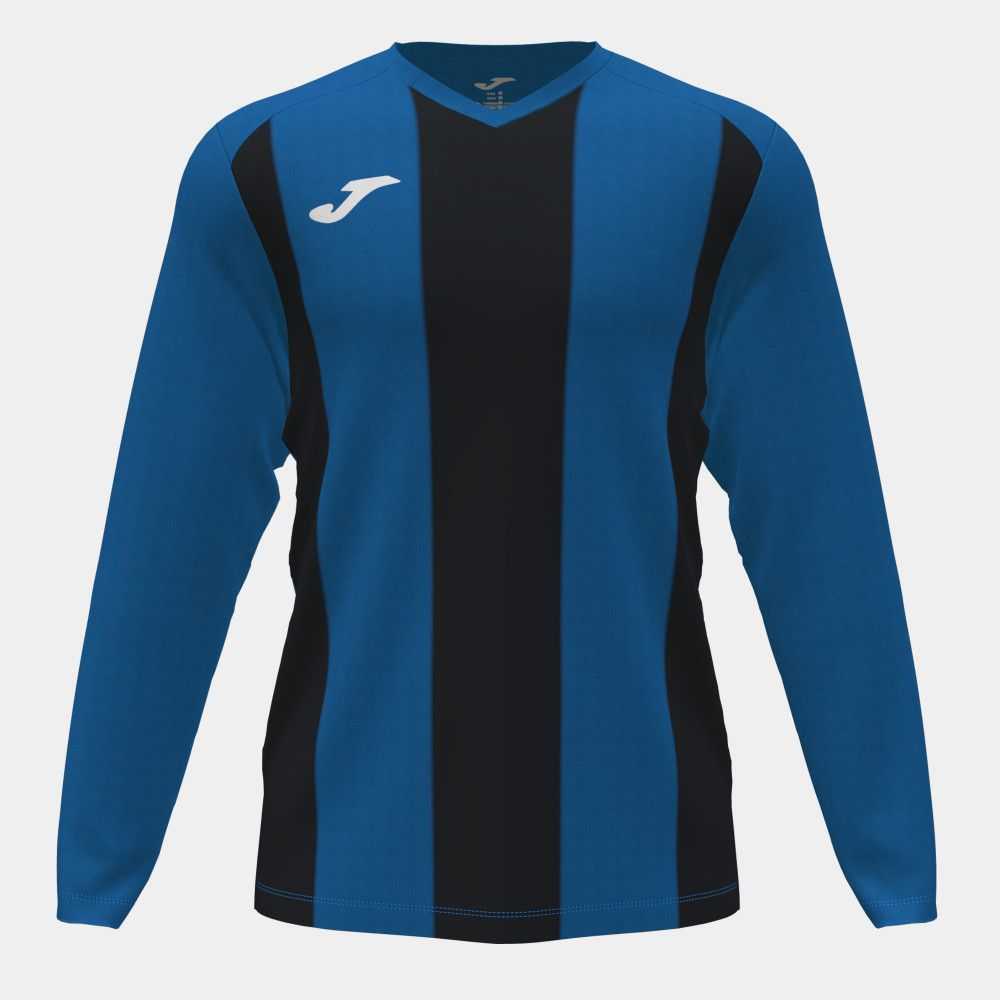 Joma Pisa Ii Long Sleeve T-shirt Erkek Tişört Kraliyet Mavisi Siyah | 35UFBGMRP