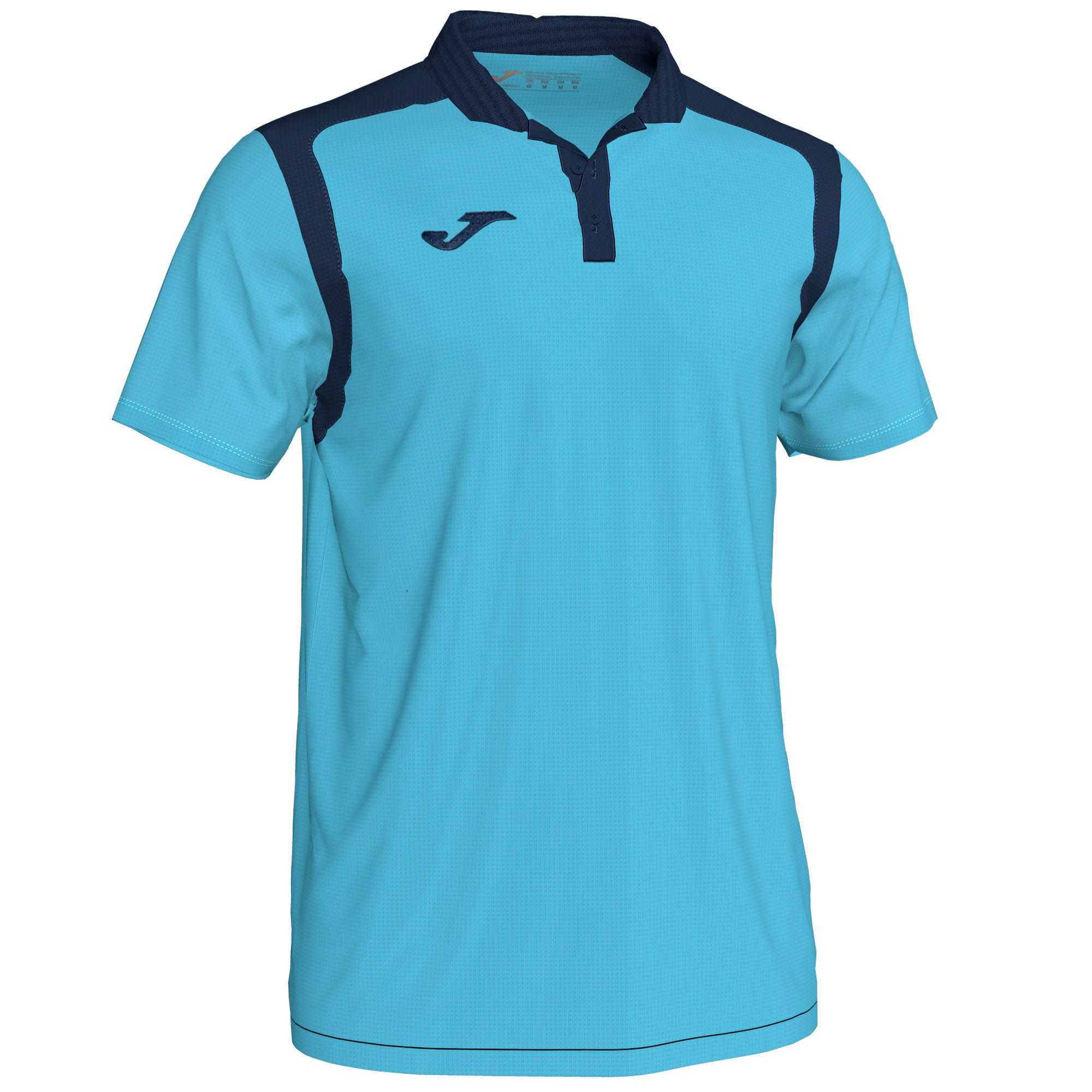 Joma Polo Champion V Fluor Turquiose S/S Erkek Tişört Lacivert | 69DXWJLSK