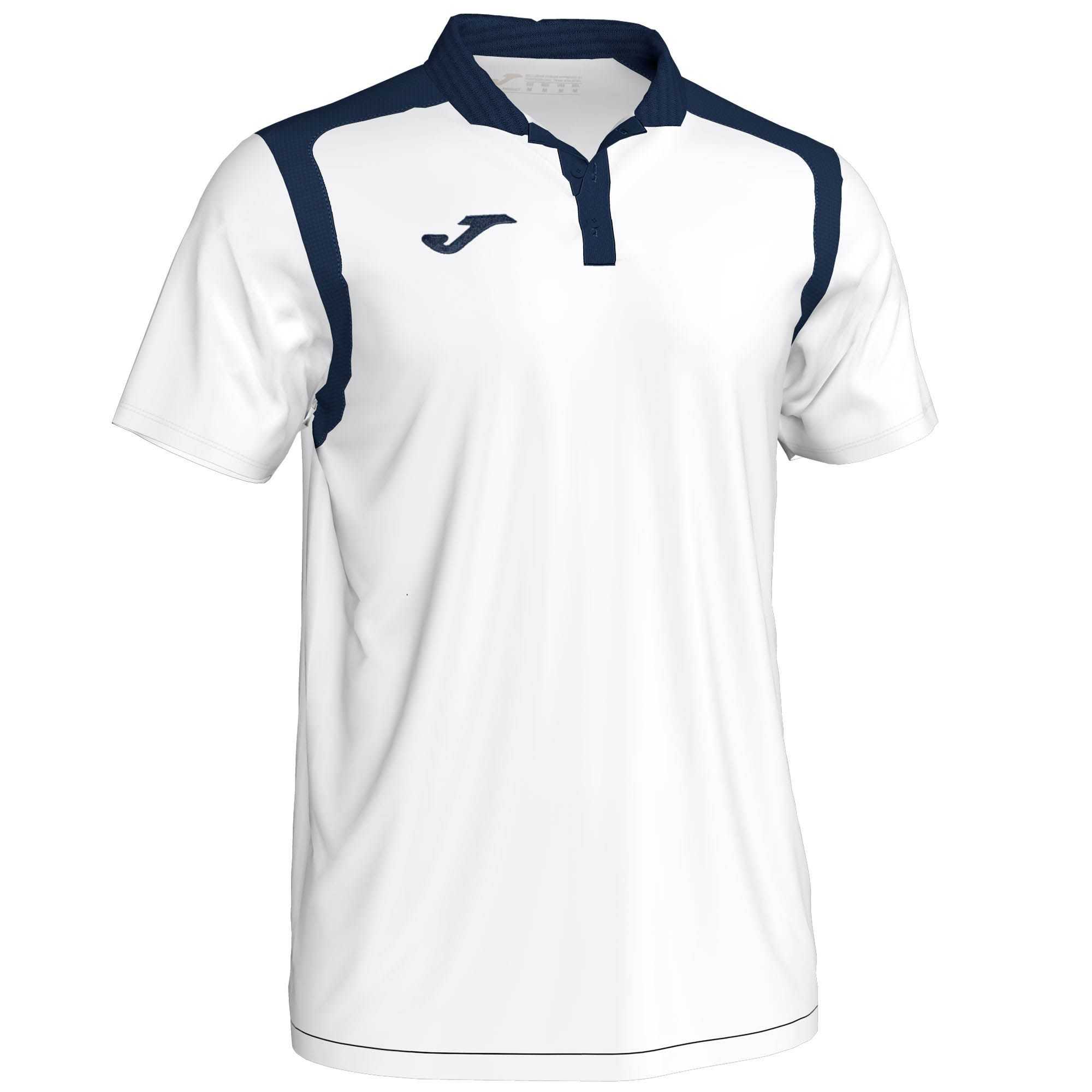 Joma Polo Champion V S/S Erkek Tişört Beyaz Lacivert | 40VBLHQMG