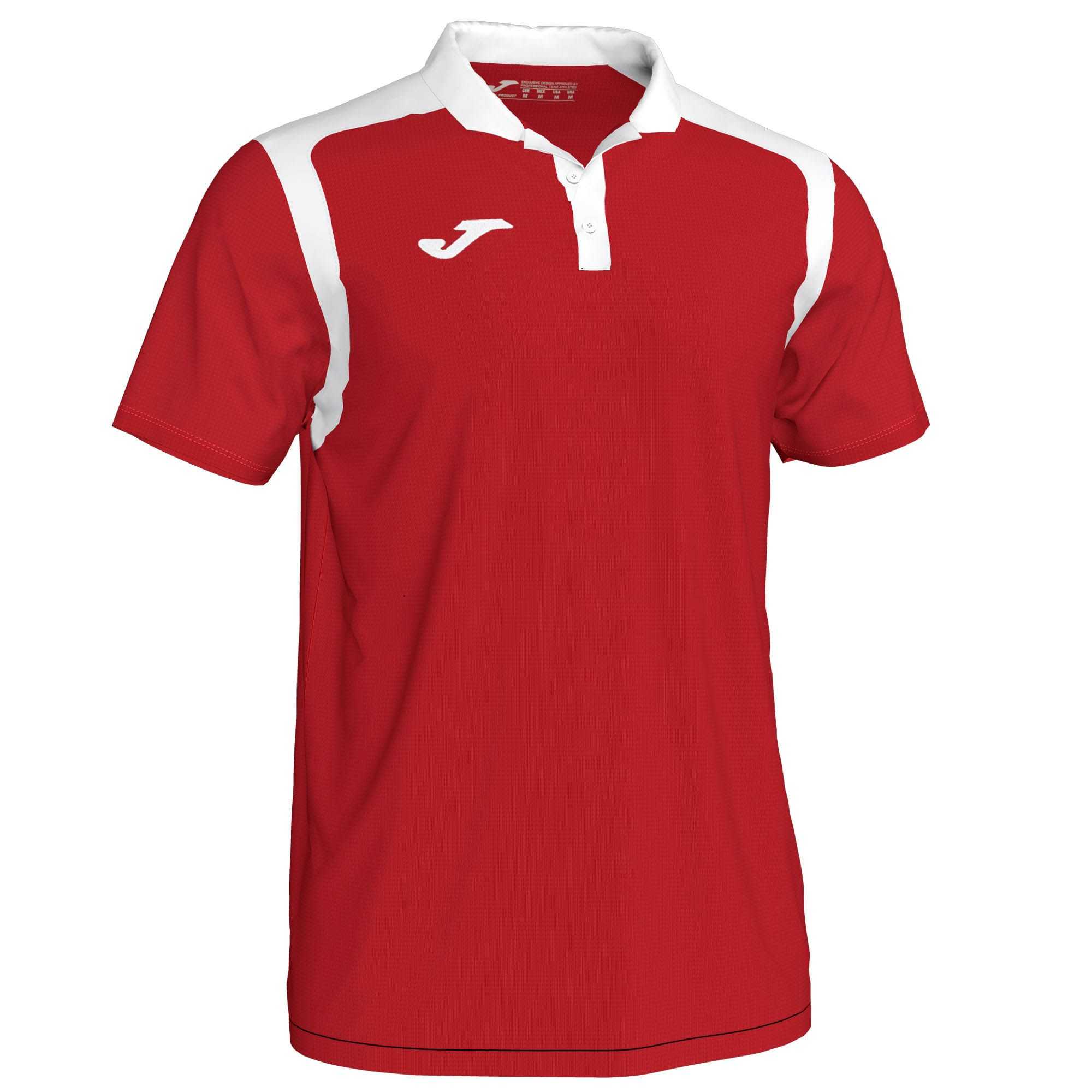 Joma Polo Champion V S/S Erkek Tişört Kırmızı Beyaz | 45UFRPNMZ