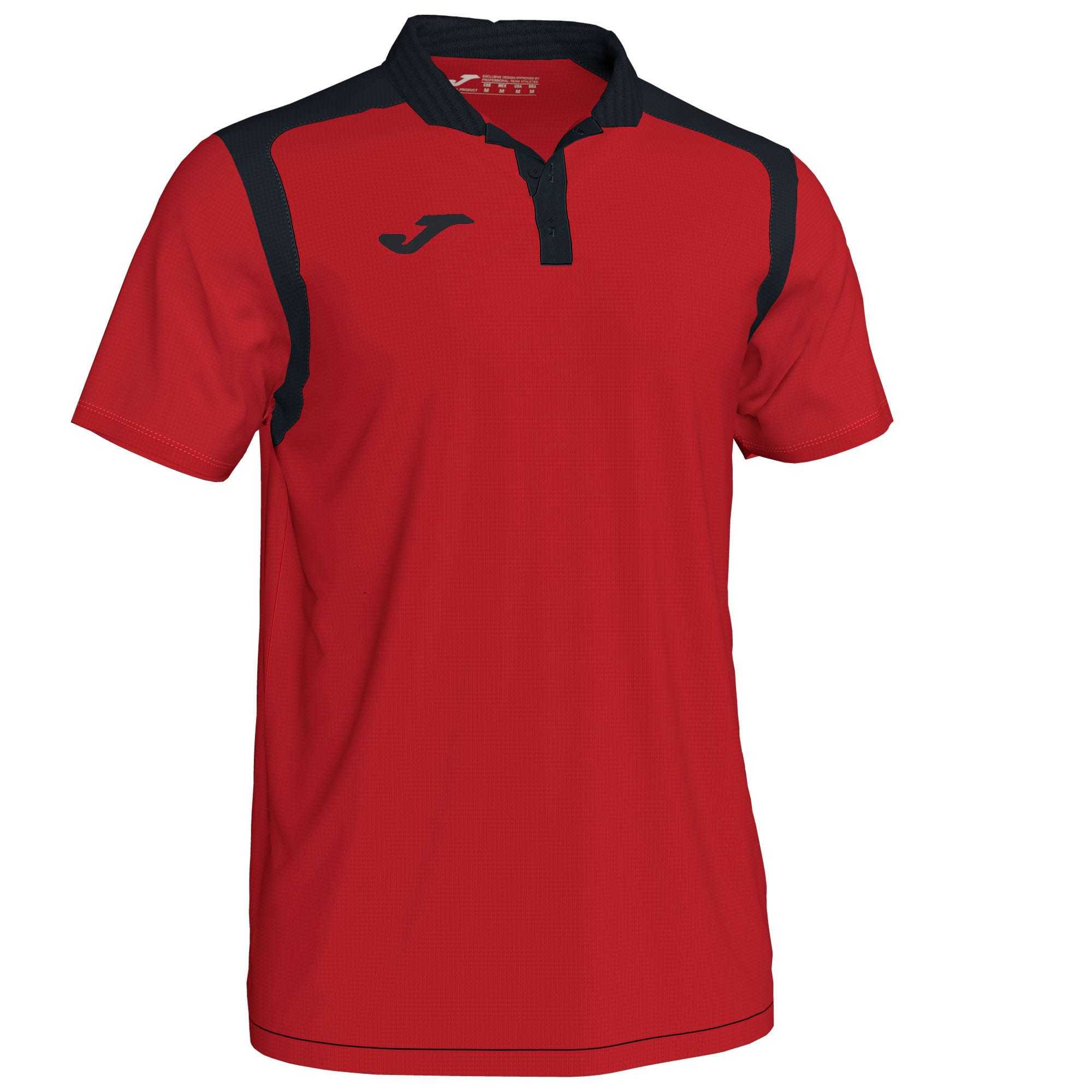 Joma Polo Champion V S/S Erkek Tişört Kırmızı Siyah | 13GFALBCH