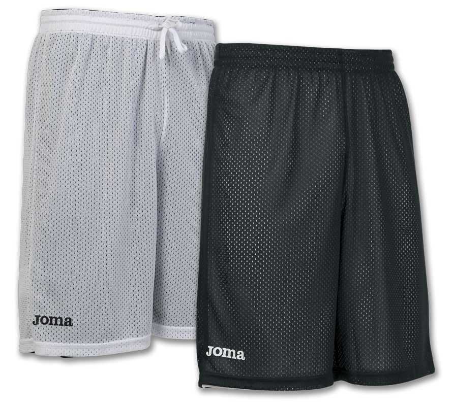 Joma Short Basket Reversible Rookie Erkek Pantolon Siyah Beyaz | 59GBVWQJN