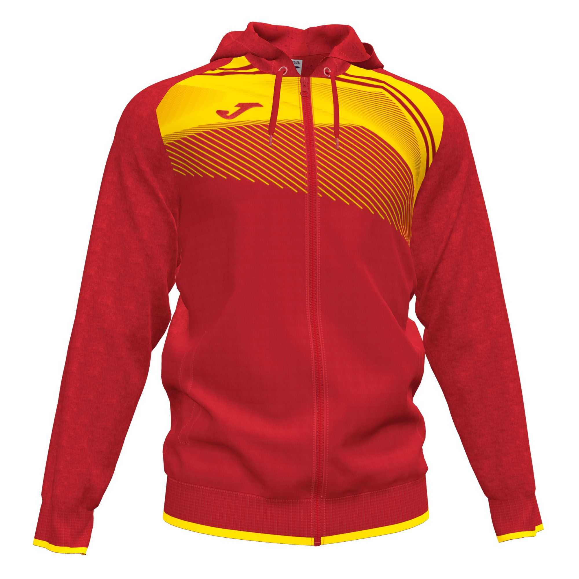 Joma Supernova Ii Hoodie Jacket Erkek Eşofman Kırmızı Sarı | 53WUXNAGZ