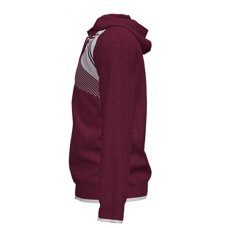 Joma Supernova Ii Hoodie Jacket Erkek Eşofman Bordo Beyaz | 09ZRTAIGY