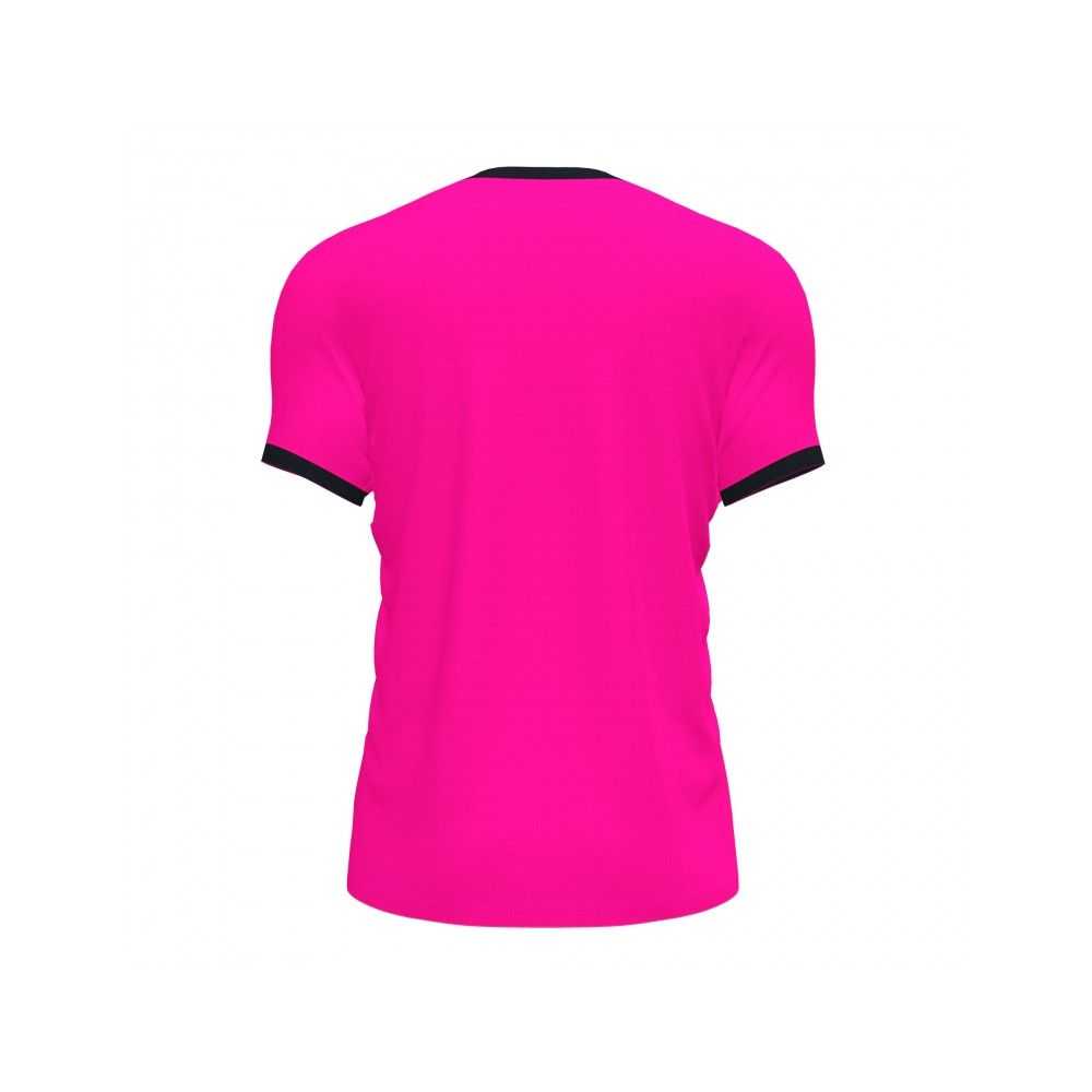 Joma Supernova Iii Short Sleeve T-shirt Fluor Erkek Tişört Pembe Siyah | 43ARCDYZW