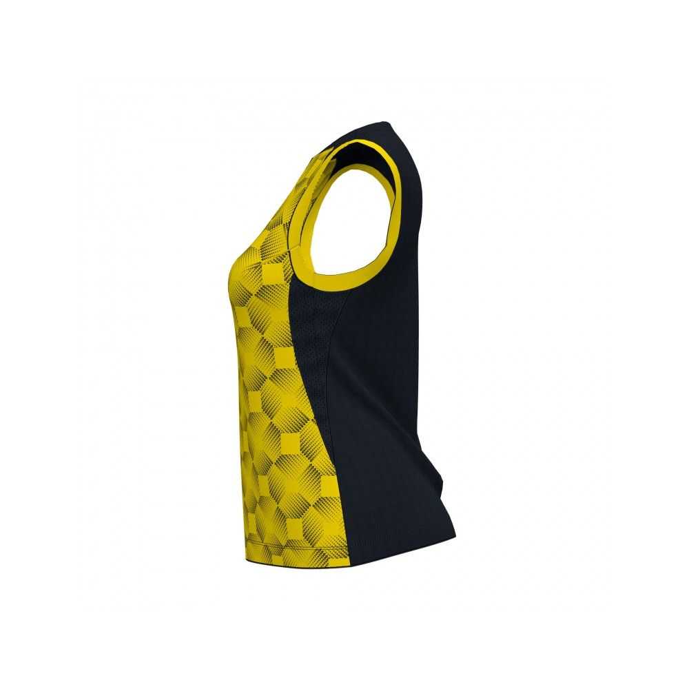 Joma Supernova Iii Sleeveless Shirt Kadın Tişört Siyah Sarı | 52SKWZQXJ