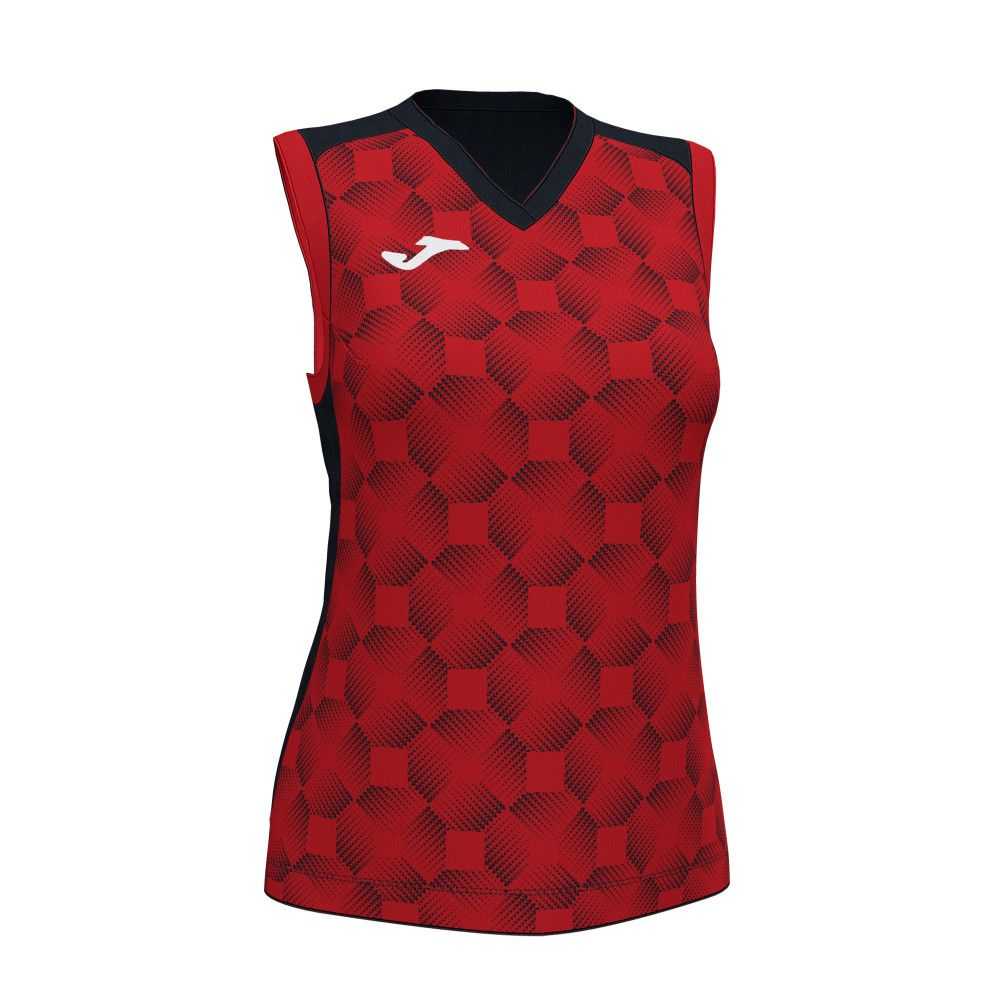 Joma Supernova Iii Sleeveless Shirt Kadın Tişört Siyah Kırmızı | 72WXSUPCT