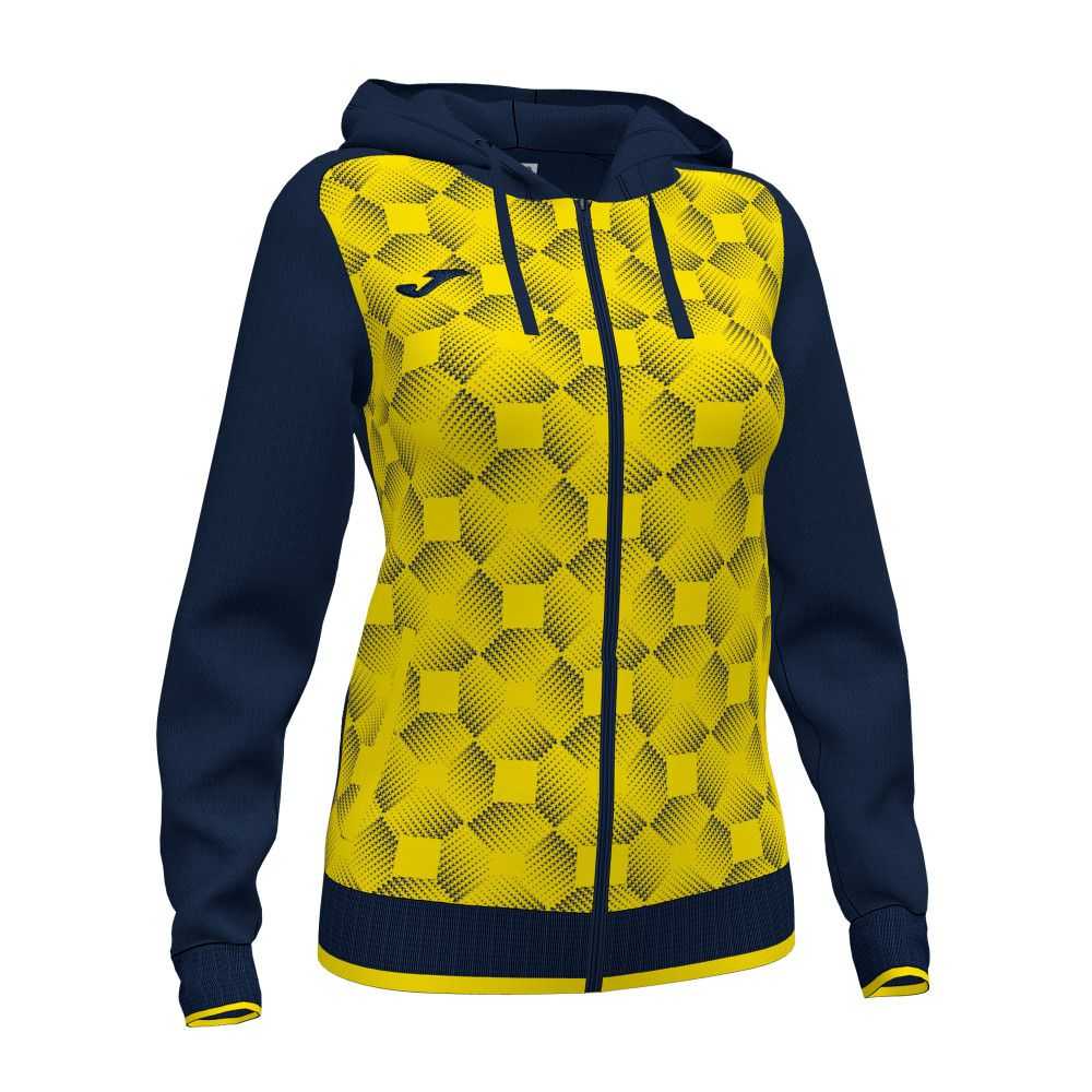 Joma Supernova Iii Zip up Hoodie Kadın Eşofman Lacivert Sarı | 23YPRKTSX