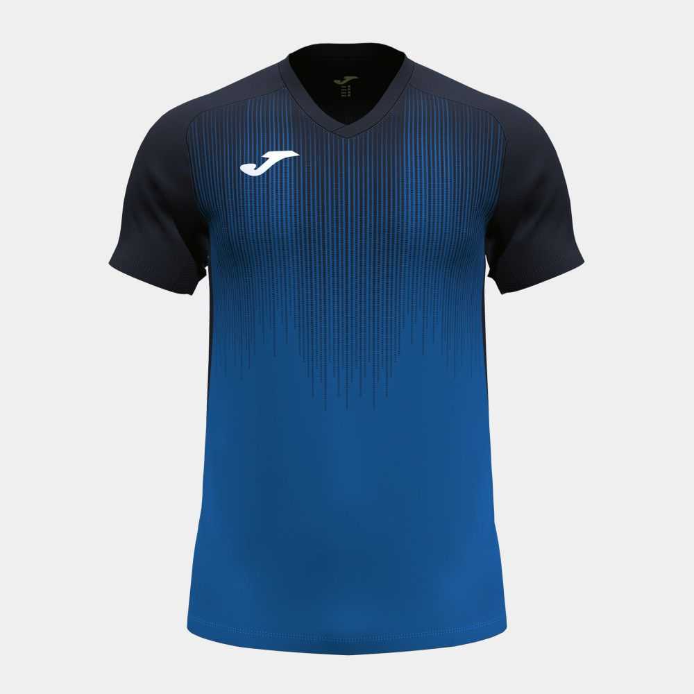 Joma Tiger Iv Short Sleeve T-shirt Erkek Tişört Kraliyet Mavisi Siyah | 92DRLJVZY