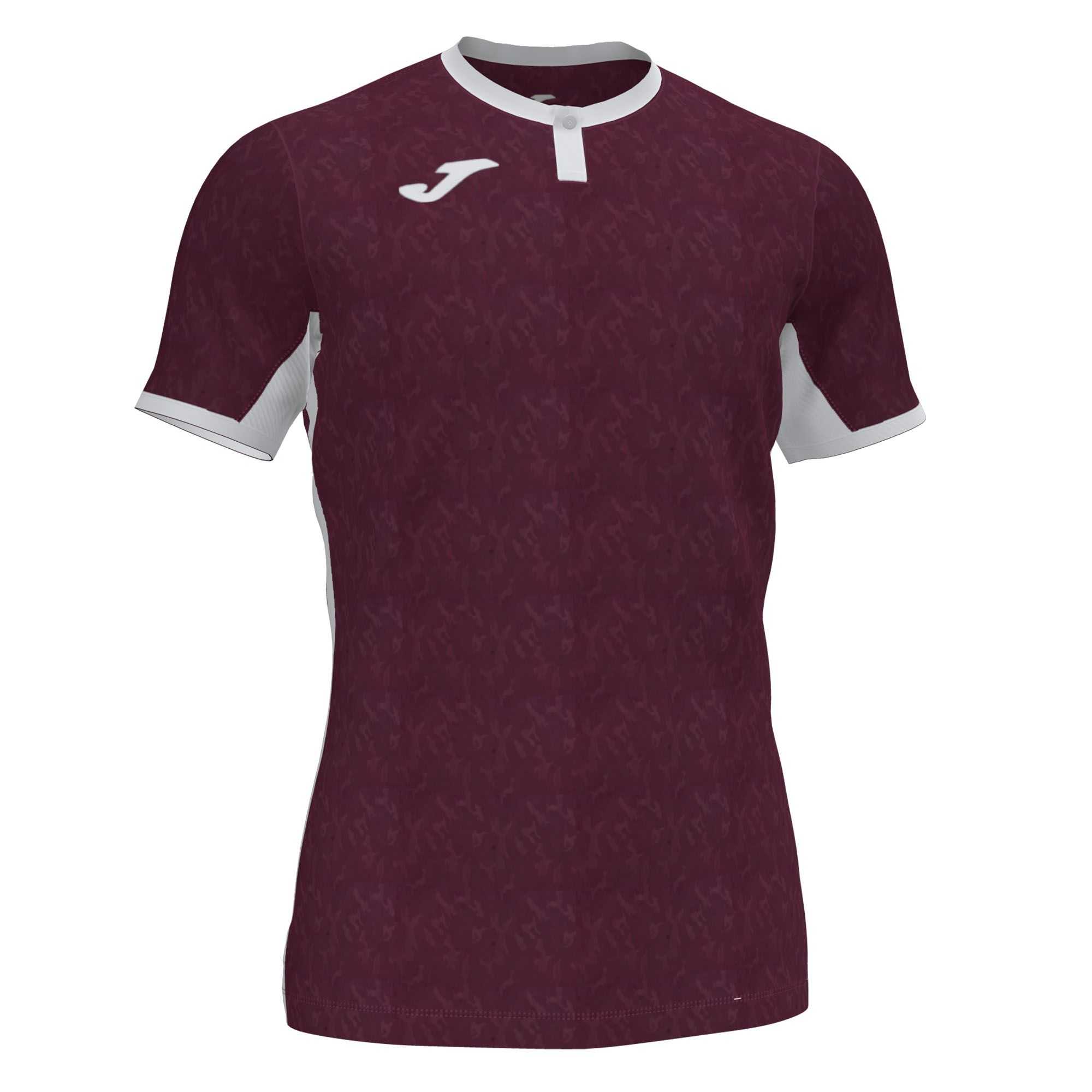 Joma Toletum Ii T-shirt S/S Erkek Tişört Bordo Beyaz | 41WJVZHNM