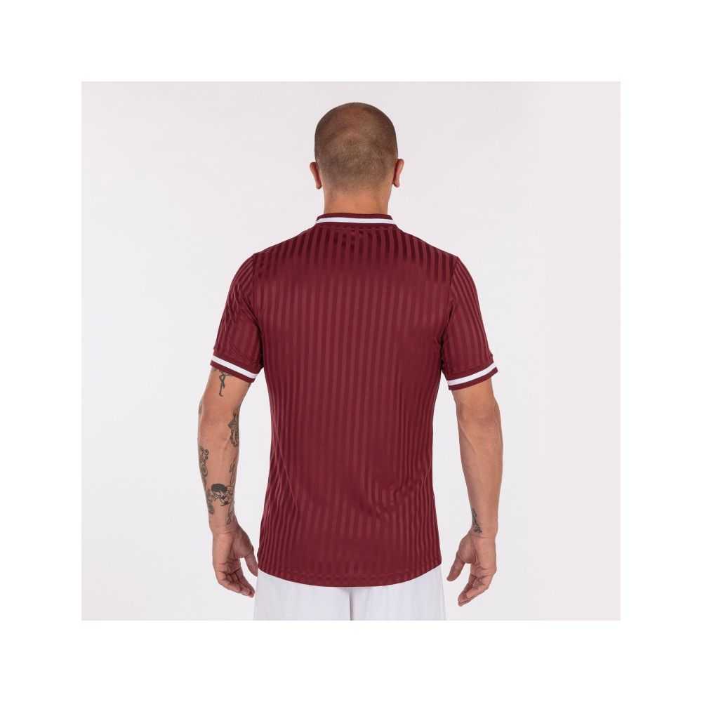 Joma Toletum Iii Short Sleeve T-shirt Erkek Tişört Bordo | 03KRMOBDX