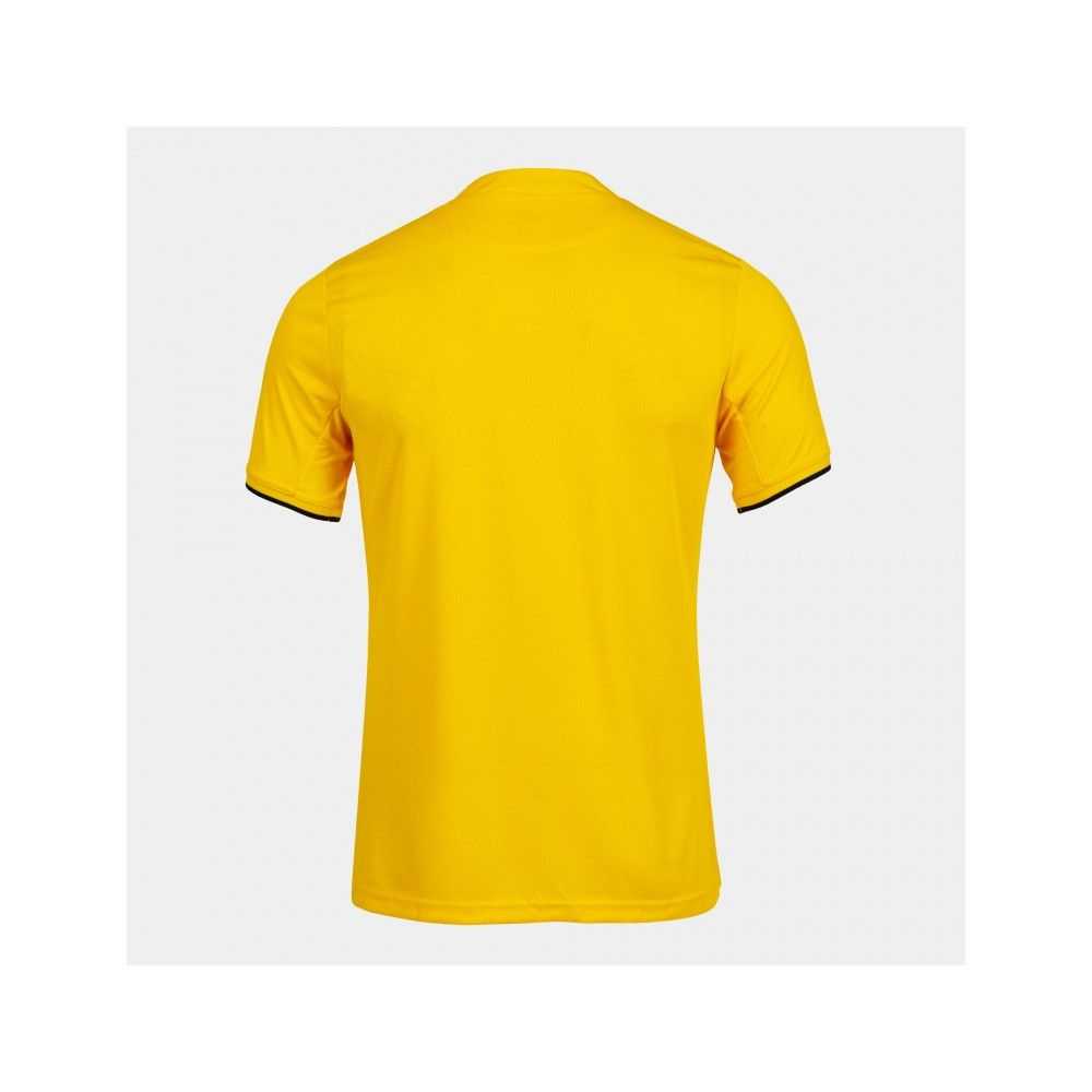 Joma Toletum Iv Short Sleeve T-shirt Erkek Tişört Sarı Siyah | 53YCRBOQW