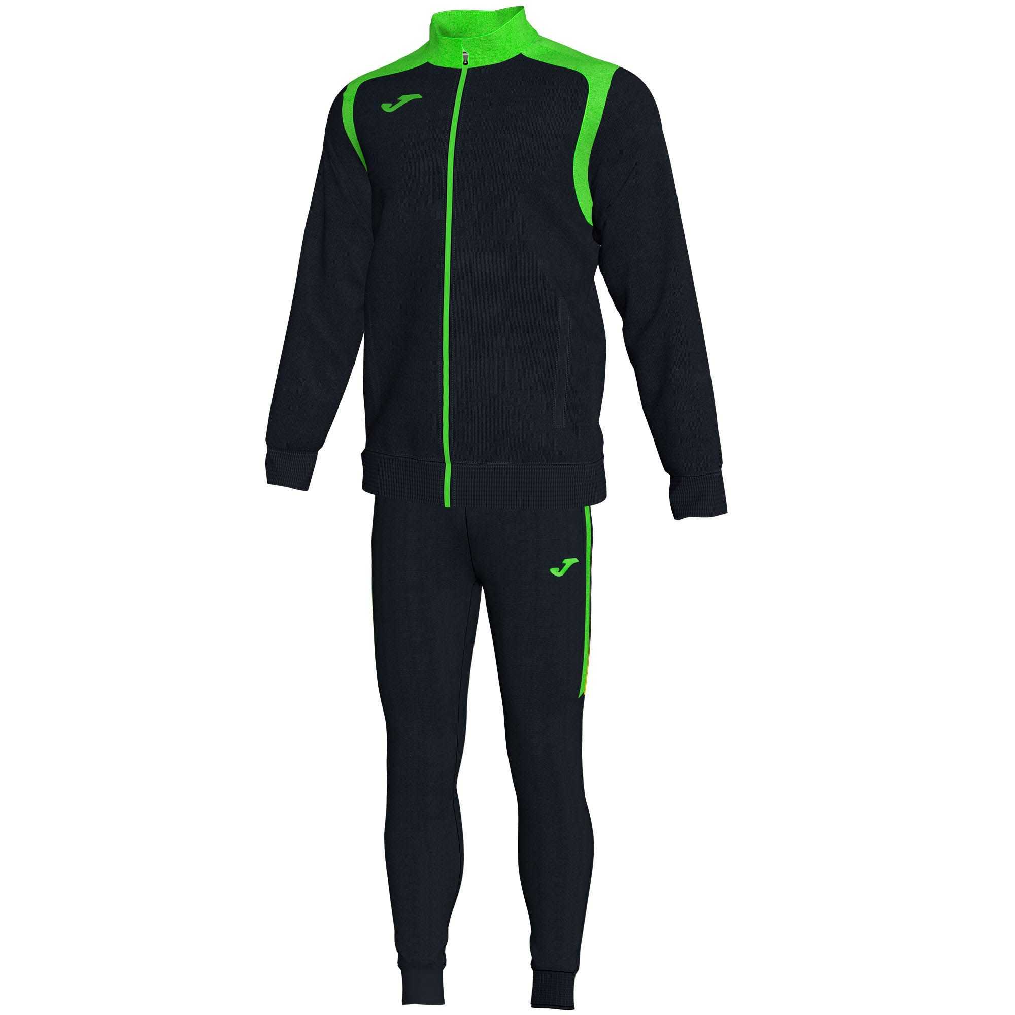 Joma Tracksuit Champion V fluor Erkek Eşofman Siyah Yeşil | 10GRXELJD