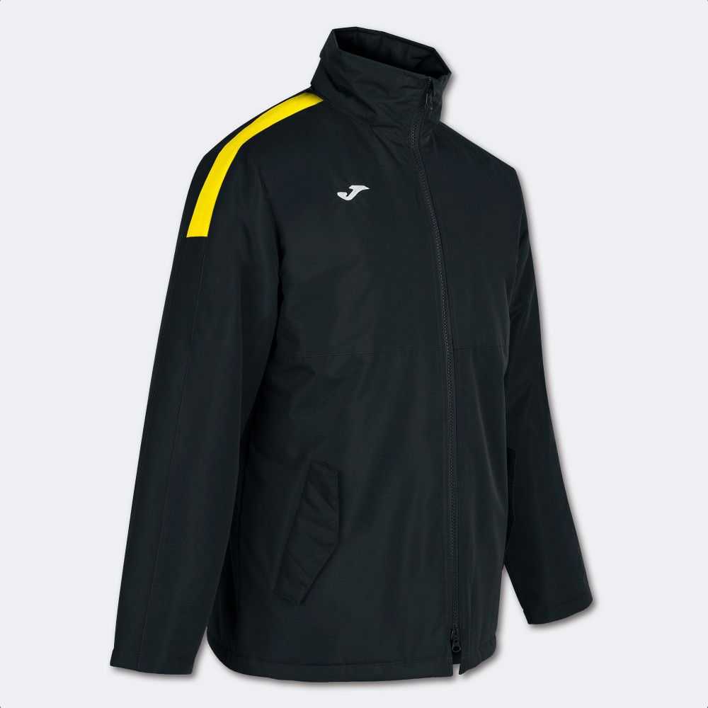 Joma Trivor Anorak Erkek Mont Siyah Sarı | 74ODNFUIR