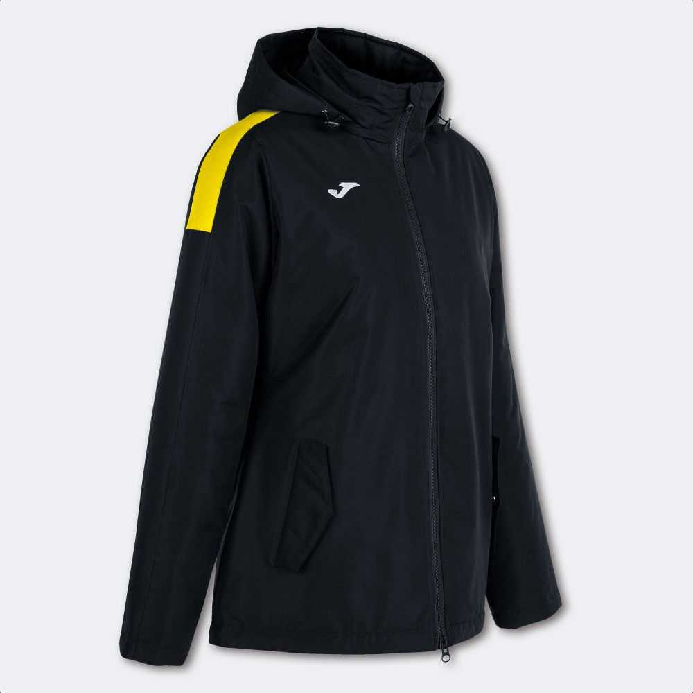 Joma Trivor Anorak Kadın Mont Siyah Sarı | 31GNVBIAU