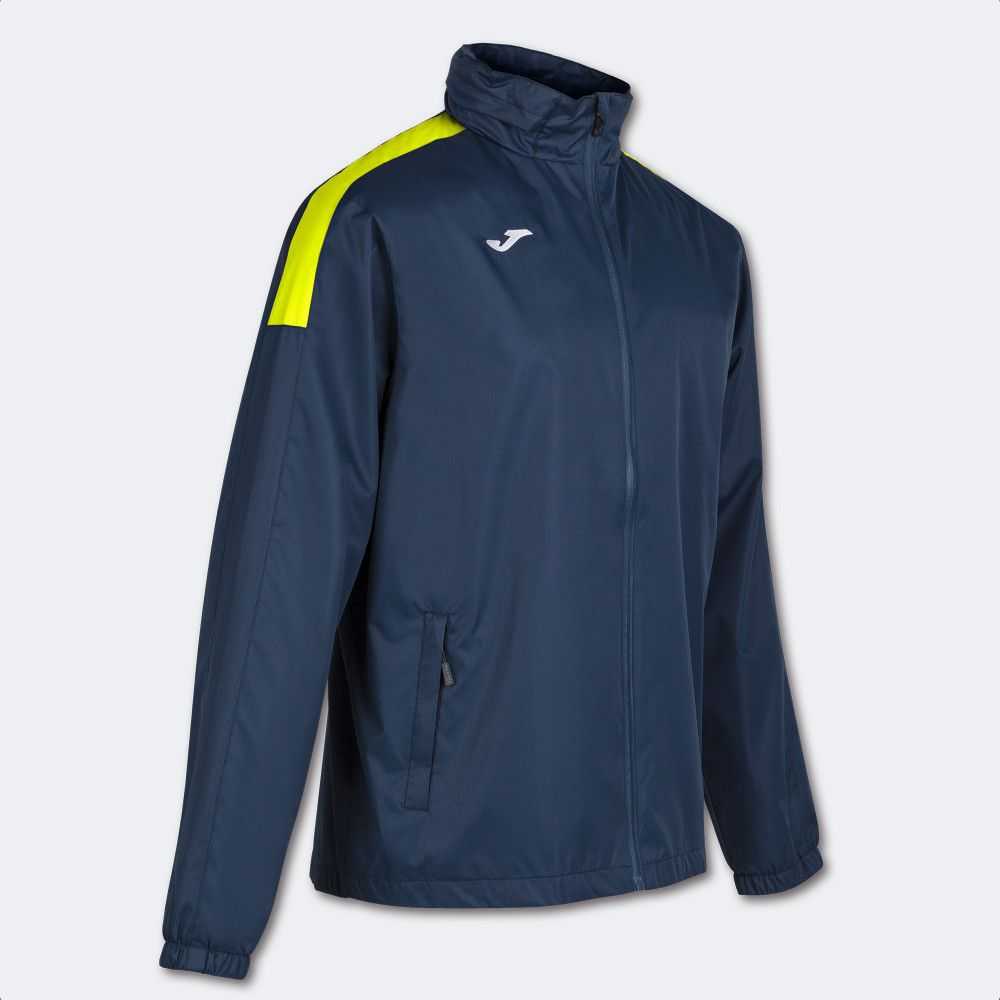 Joma Trivor Raincoat Fluor Erkek Mont Lacivert Sarı | 16JVBEAGL