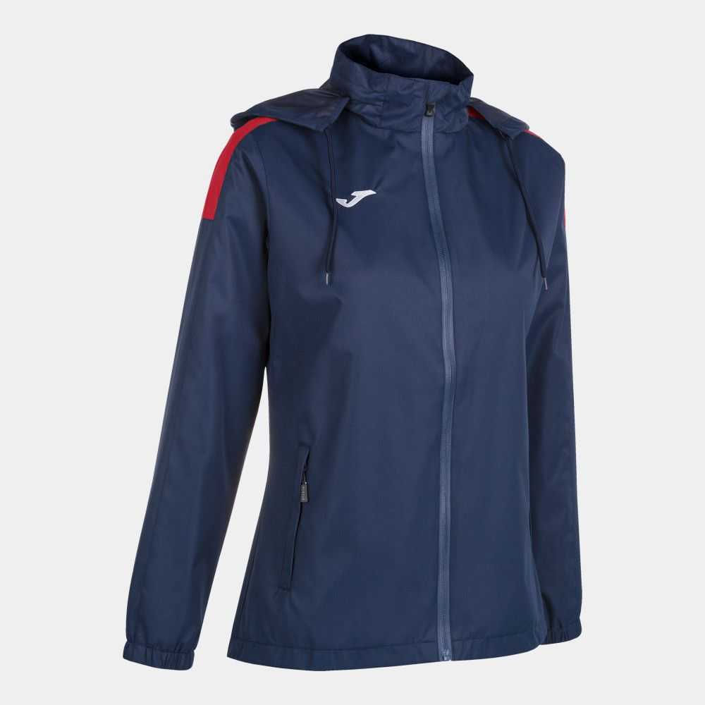 Joma Trivor Raincoat Kadın Mont Lacivert Kırmızı | 53RJINQTK