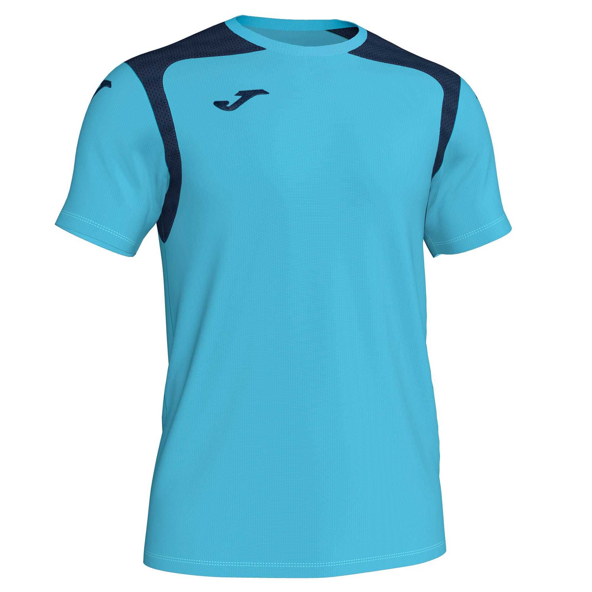 Joma T-shirt Champion V Fluor S/S Erkek Tişört Turkuaz Lacivert | 39XDVGEBS