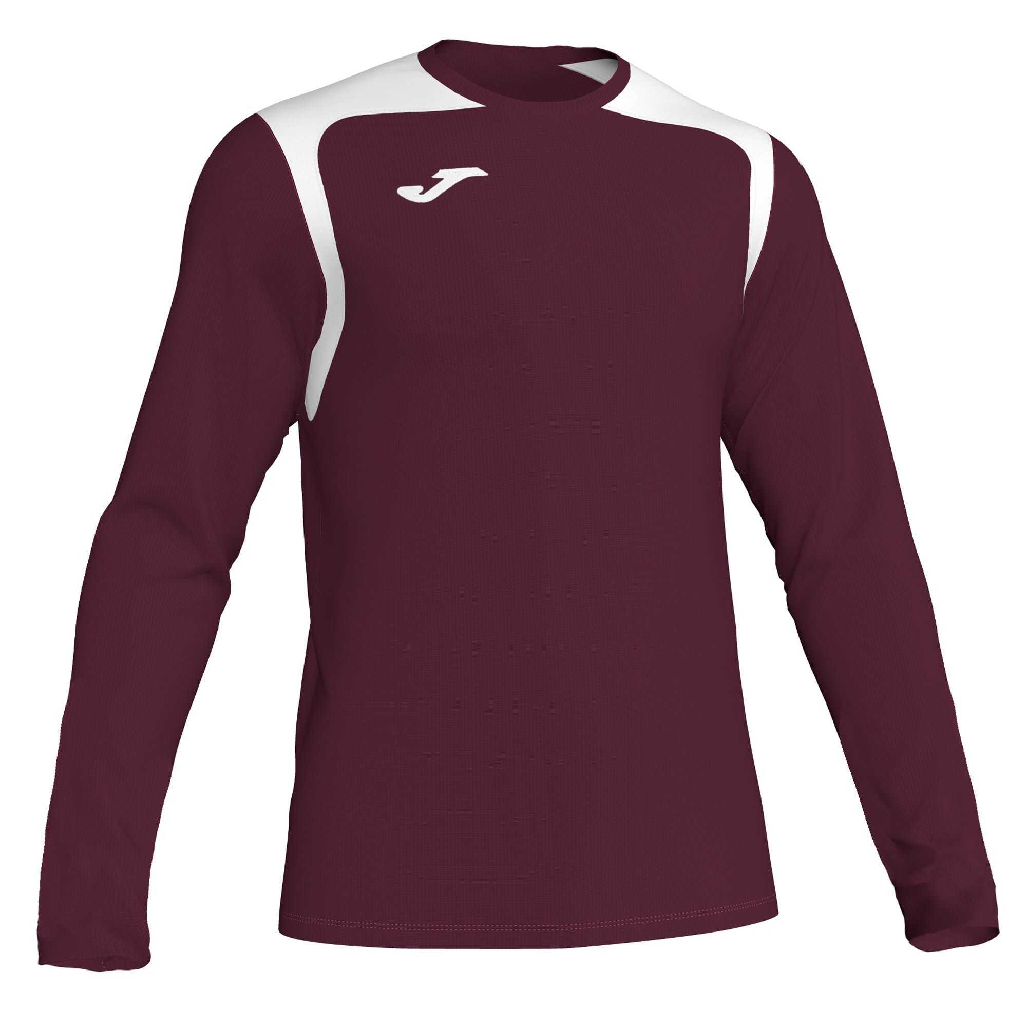 Joma T-shirt Champion V L/S Erkek Tişört Bordo Beyaz | 01LWMVHYG