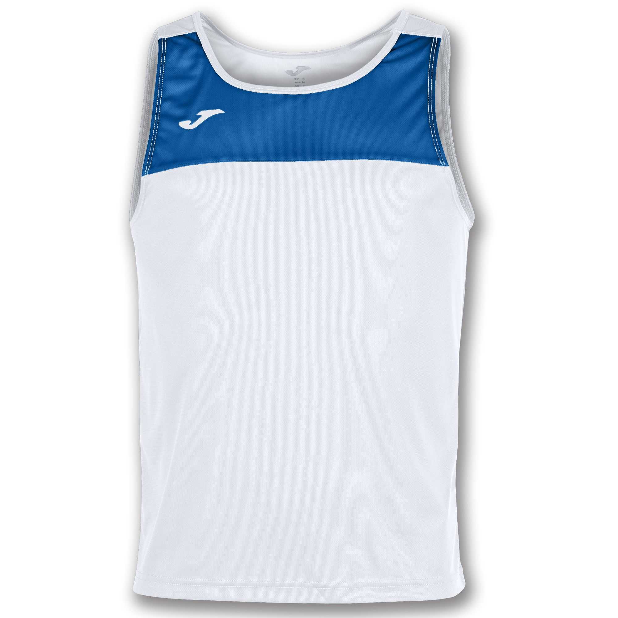 Joma T-shirt Race Sleeveless Erkek Tişört Beyaz Kraliyet Mavisi | 25APMLEQZ