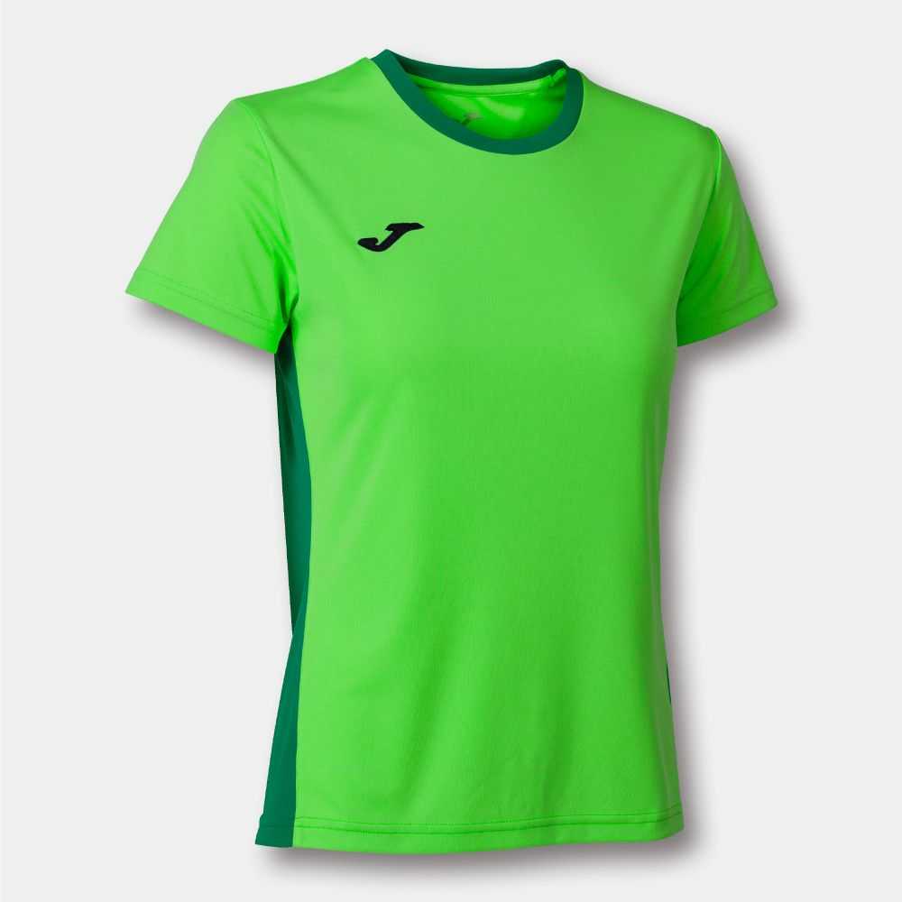 Joma Winner Ii Short Sleeve T-shirt Fluor Kadın Tişört Yeşil | 15MSFPRCN