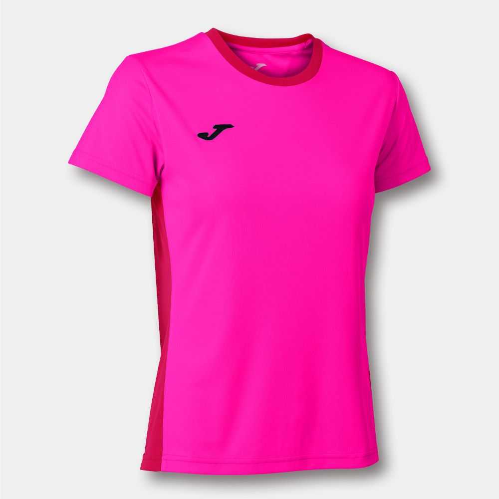 Joma Winner Ii Short Sleeve T-shirt Fluor Kadın Tişört Pembe | 30OBTSXCZ